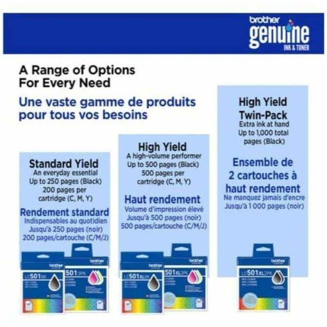Brother Original High (XL) Yield Inkjet Ink Cartridge - Magenta - 1 Each - LC501XLMS