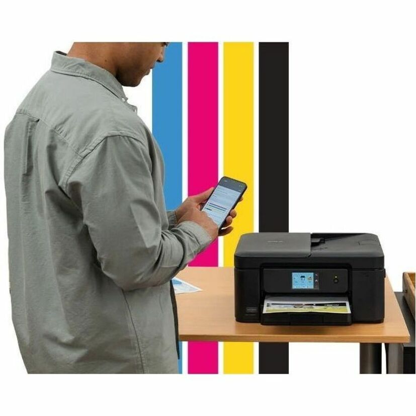 Brother Work Smart MFC-J1410DW Wired & Wireless Inkjet Multifunction Printer - Color - Black - MFCJ1410DW