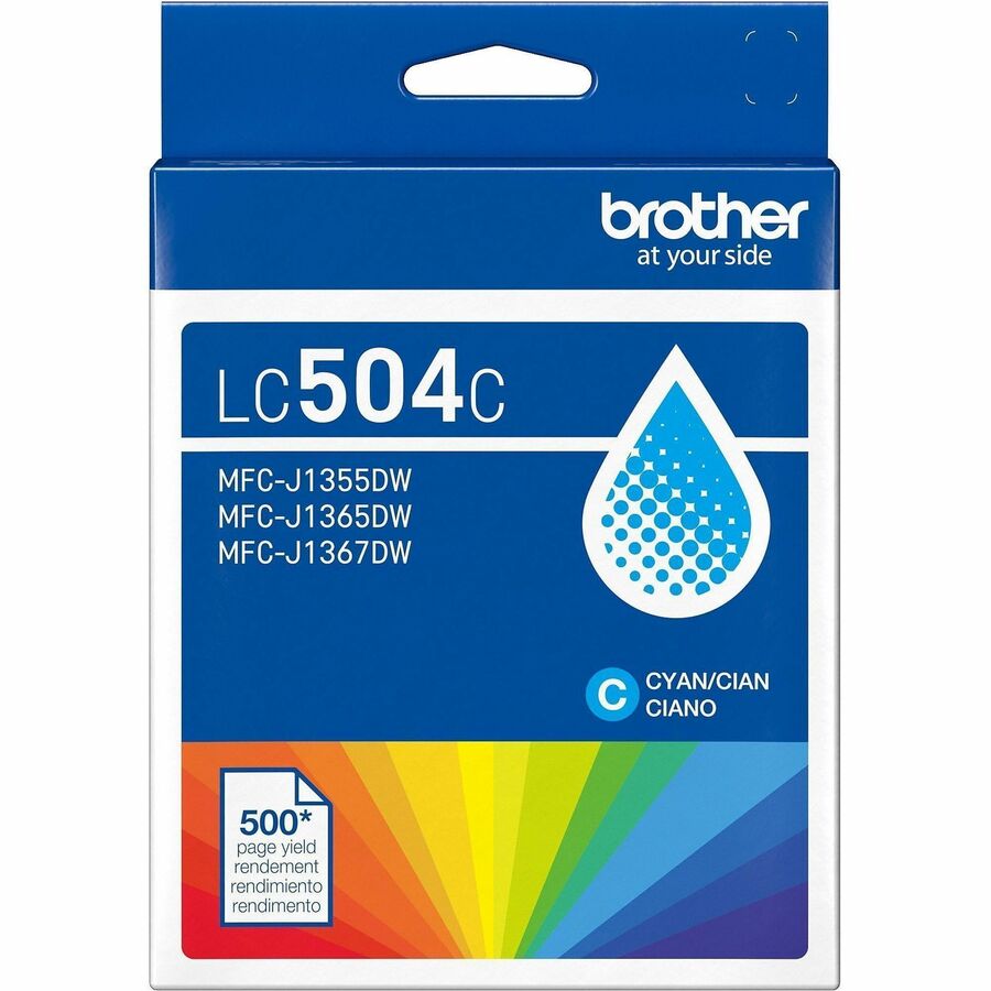 Brother Original Standard Yield Inkjet Ink Cartridge - Cyan - 1 Each - LC504CS