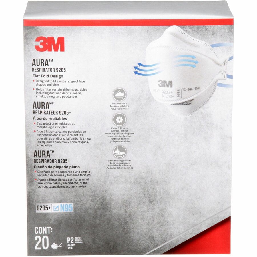 3M Aura Safety Respirator - 9205PH-20-DCCA