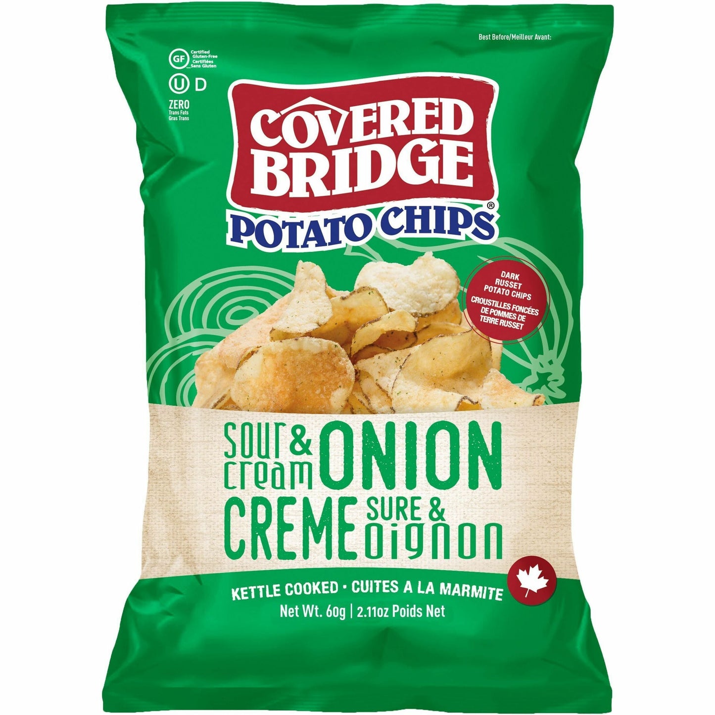 Covered Bridge Sour Cream and Onion Potato Chips