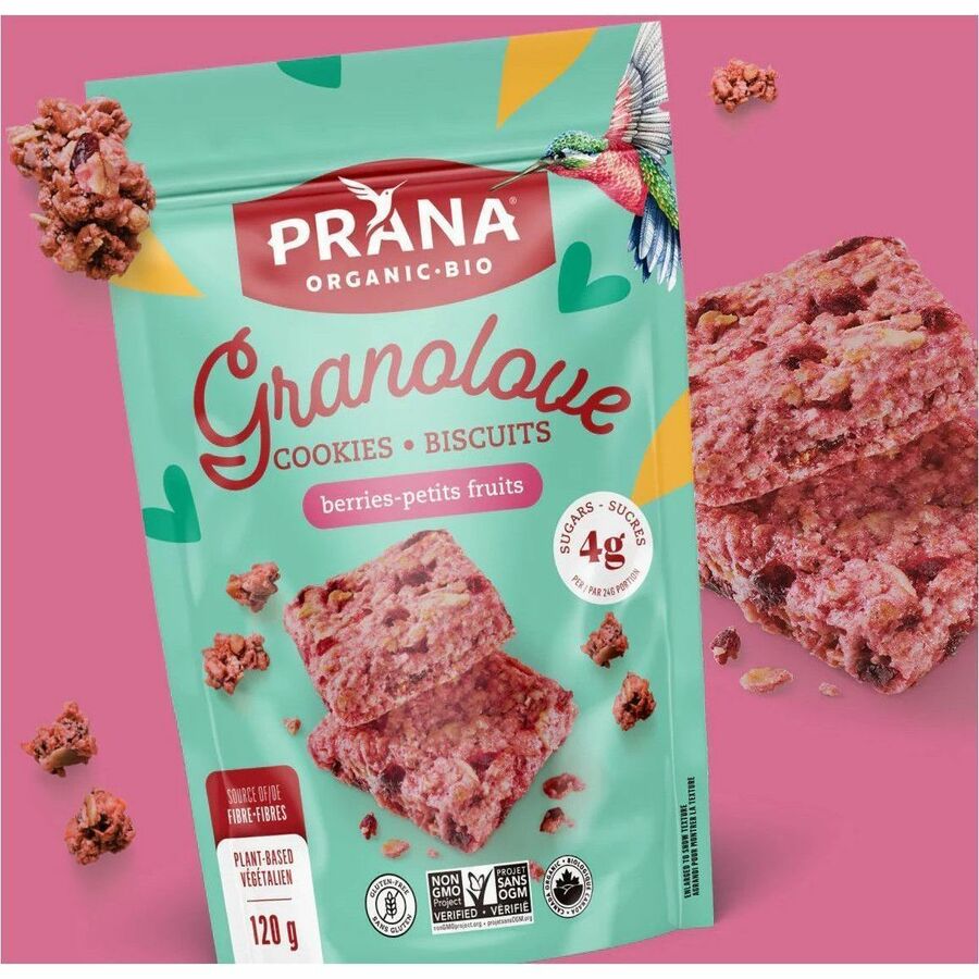 prana GRANOLOVE Organic Cookie squares - Berries - FNG0335