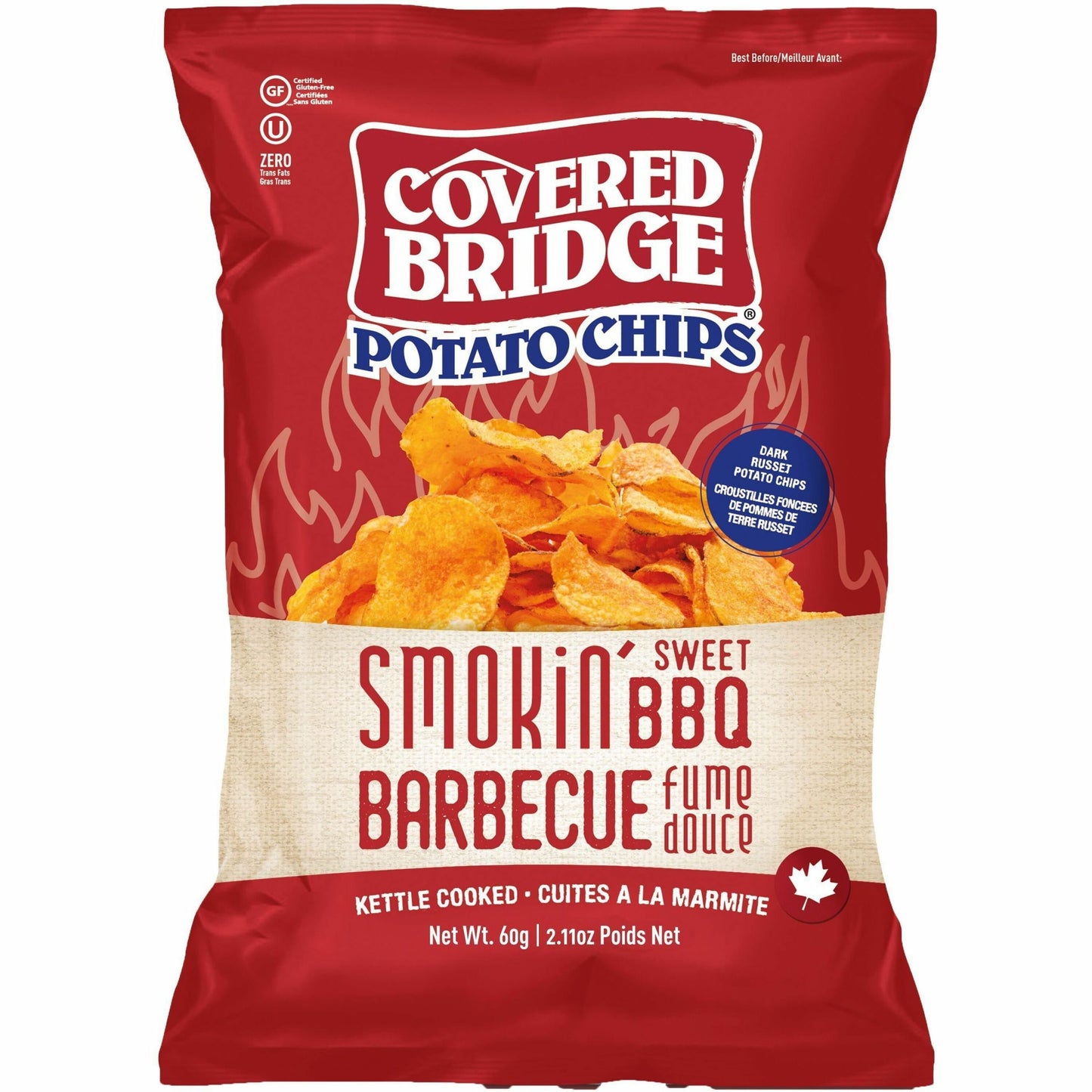 Covered Bridge Smokin Sweet BBQ Potato Chips