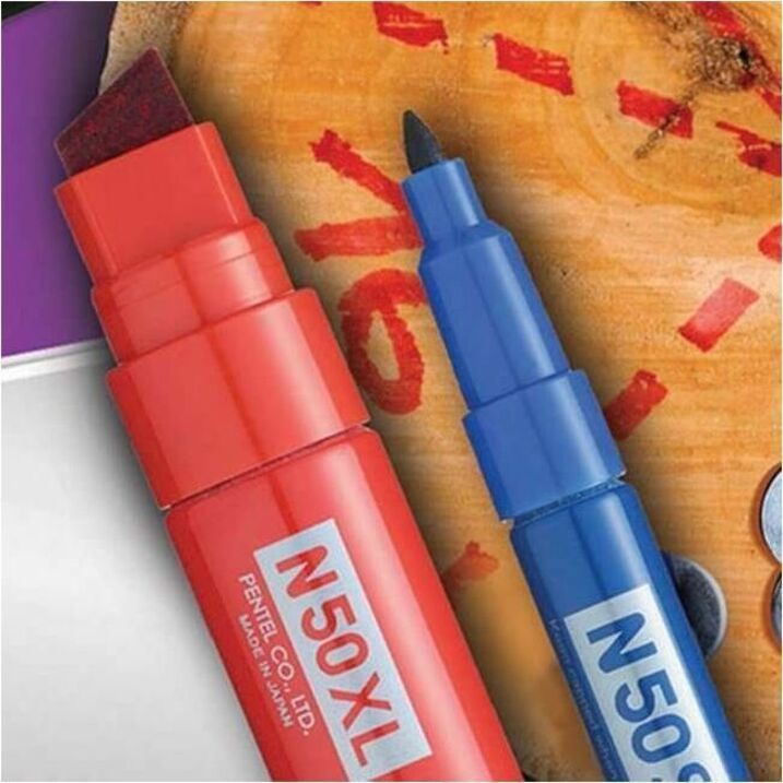 Pentel Permanent Marker N50XL 17mm Chisel Tip - N50XL-C