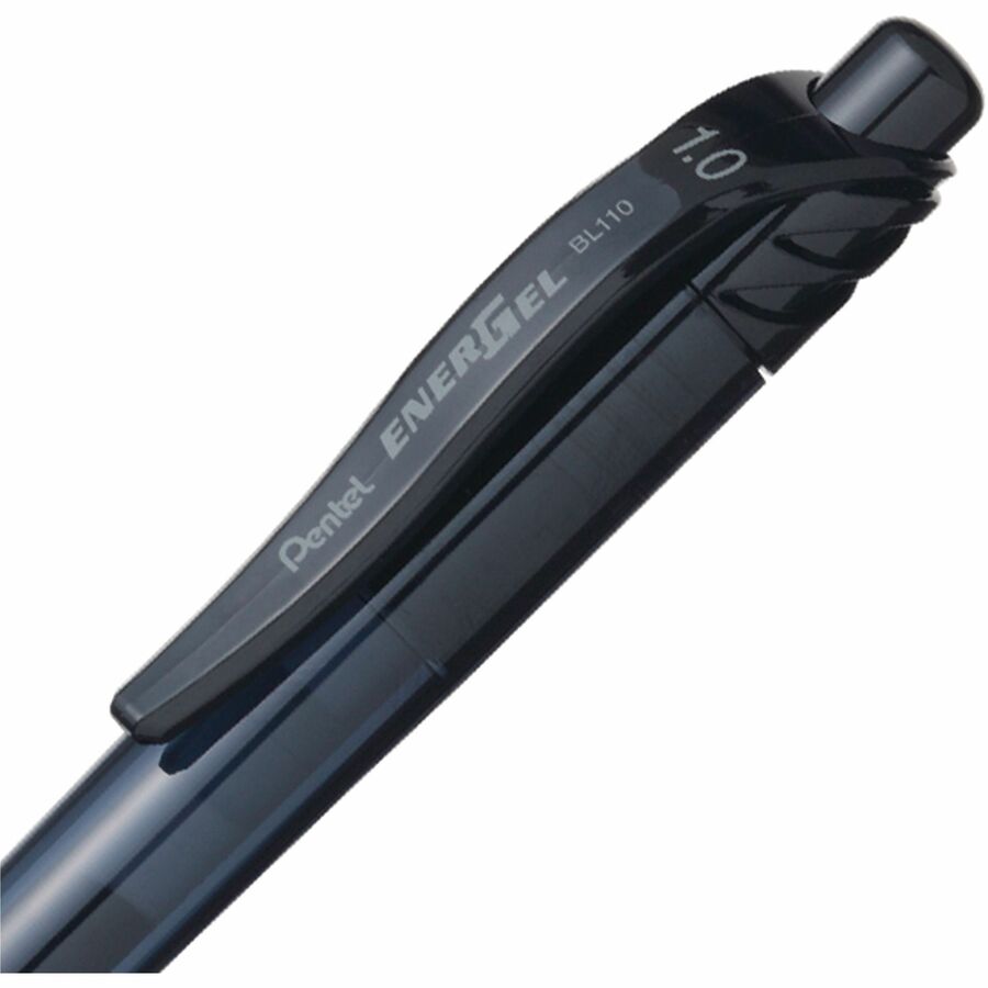 Pentel EnerGel-X Retractable Gel Roller, (1.0mm) Metal Tip, Black Ink - BL110-A-NVXC
