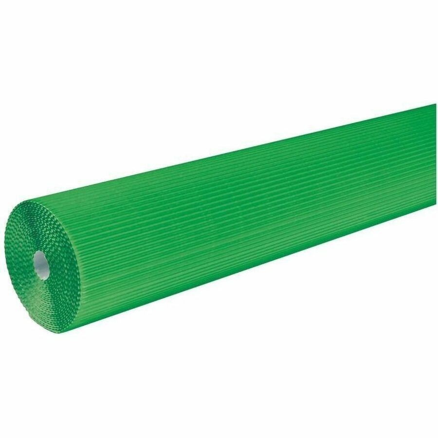 Corobuff Corrugated Paper, Apple Green, 48" x 25', 1 Roll - P0011131