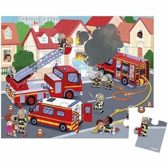 Janod Puzzle Firemen - 24 Pieces - J02530