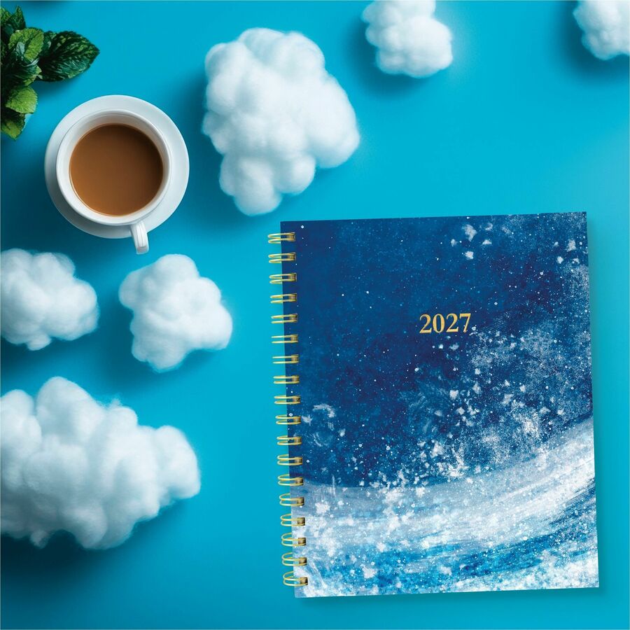 Blueline Weekly/Monthly Planner Hard Cover 9-1/4" x 7-1/4" Bilingual Celestial - C479017B.01