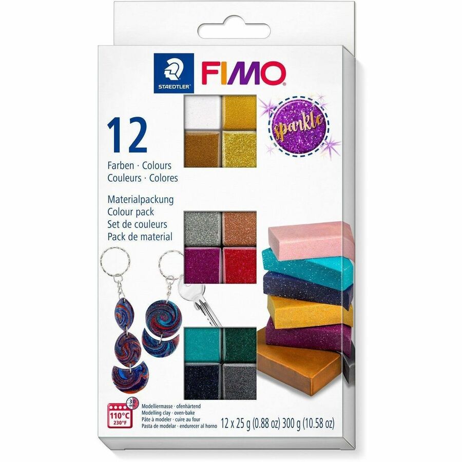 Staedtler Oven-Bake Modelling Clay - 8013 C12-4