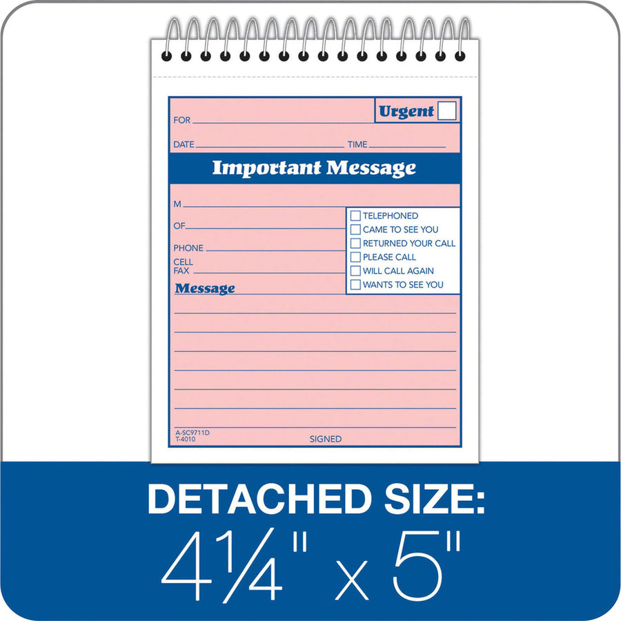 Adams Spiral-bound Phone Message Booklet - SC9711D
