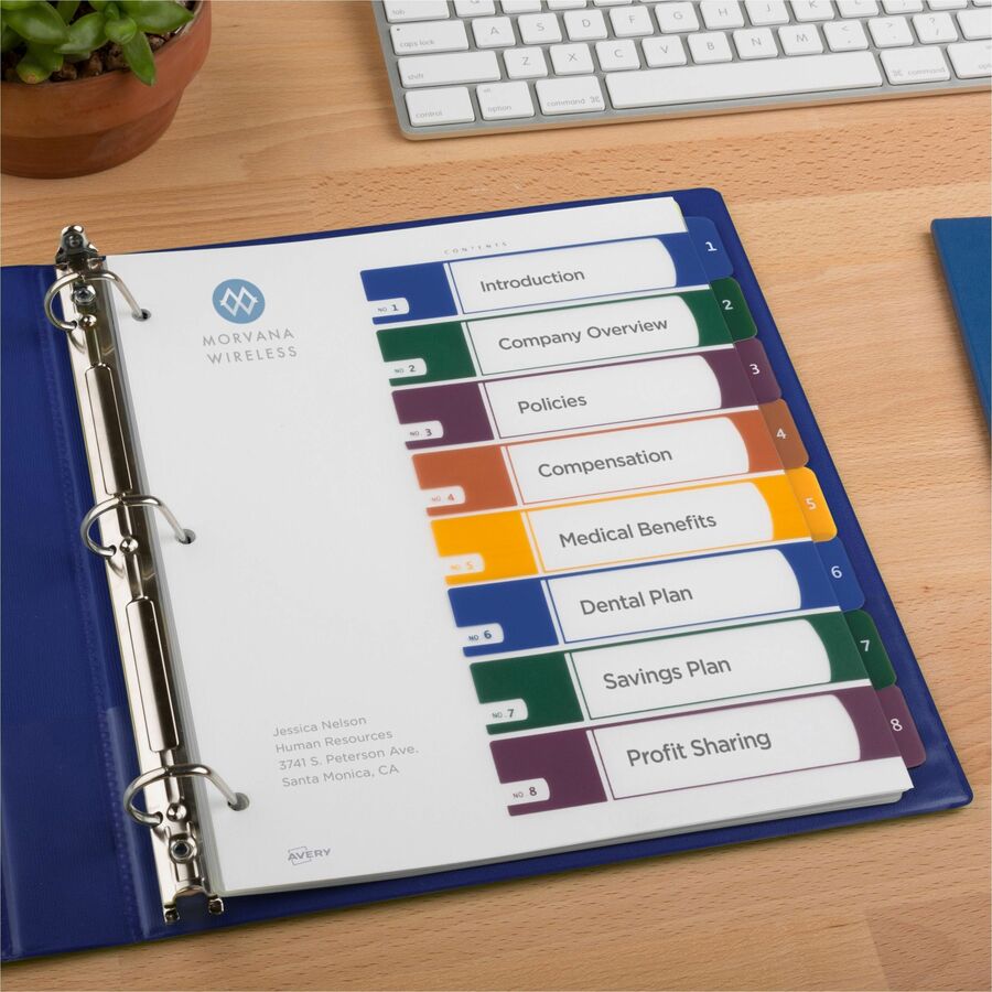 Avery® Ready Index Customizable TOC Binder Dividers - 11817