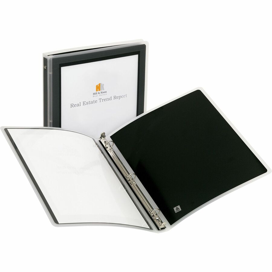 Avery® Flexi-View™ Binder 1/2" , Round Rings, Black - 15767