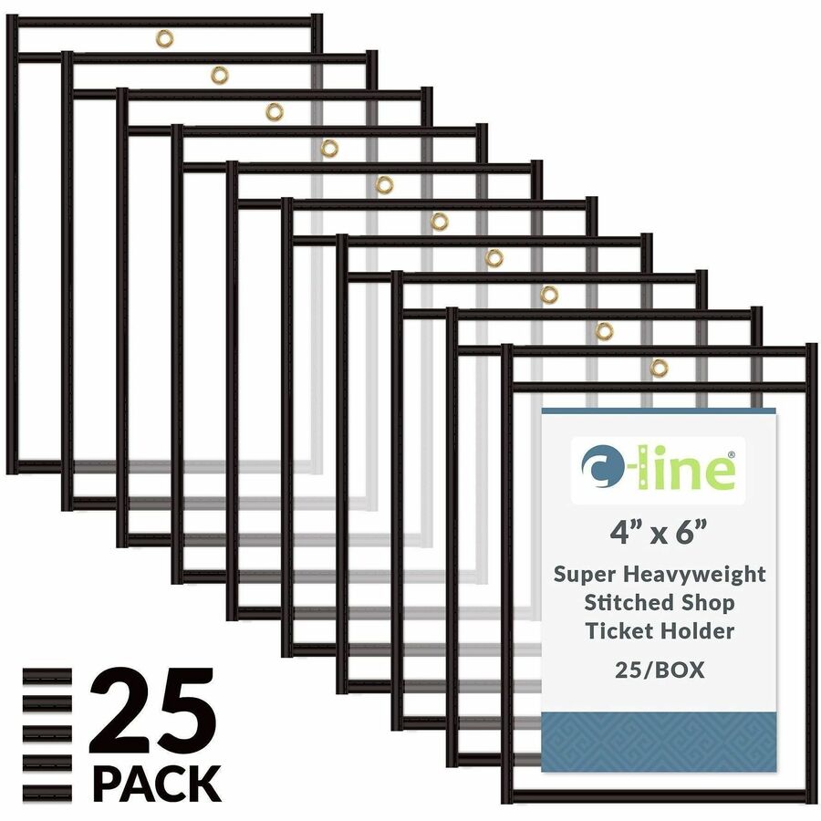 C-Line Stitched Vinyl Shop Ticket Holders - 46046