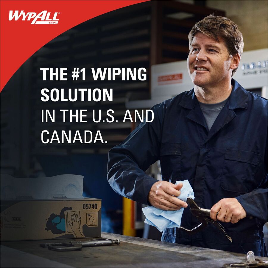 Wypall PowerClean X80 Heavy Duty Cloths - Brag Box - 41041