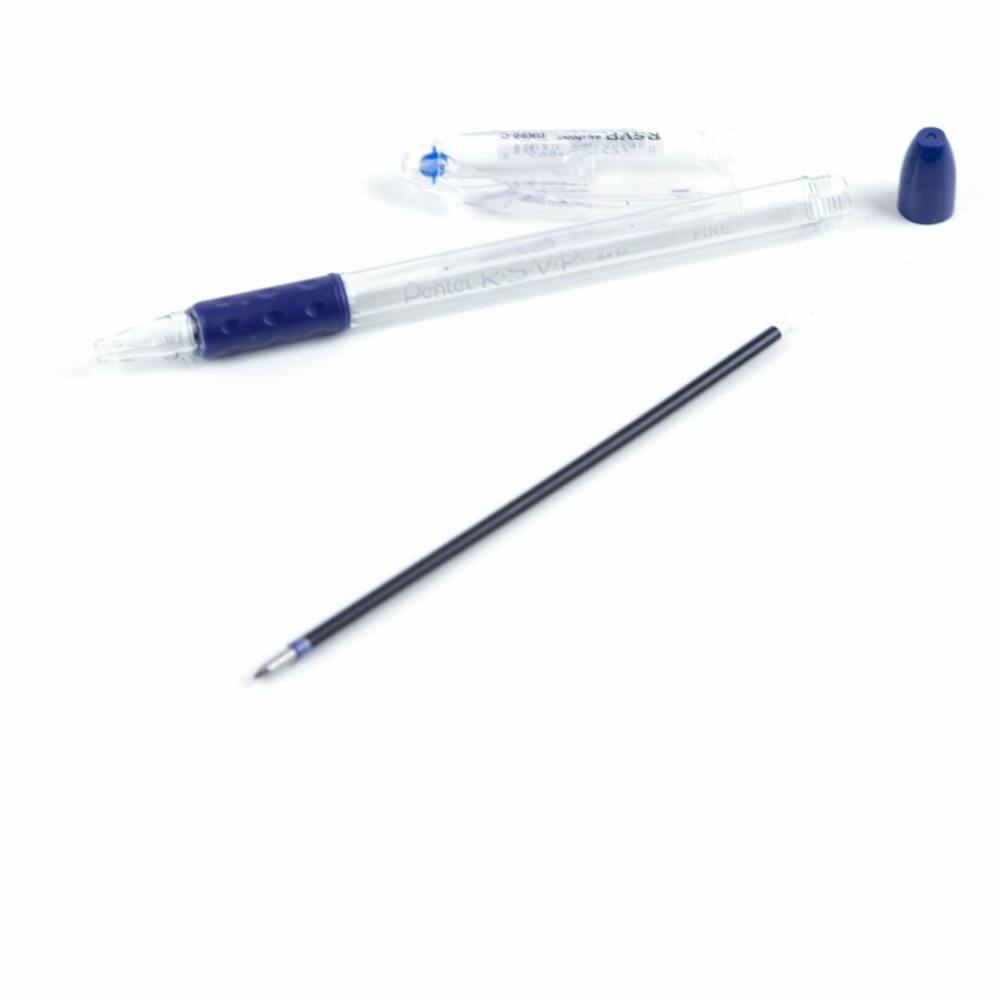 Refills for Pentel Ballpoint Pens (BK77, BK90), (0.7mm), Blue Ink, 2-Pack Pouch - BKL7-C