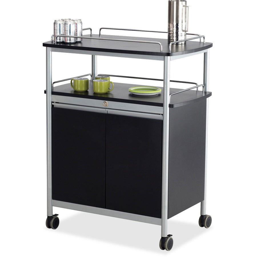 Safco Mobile Beverage Cart - 8964BL