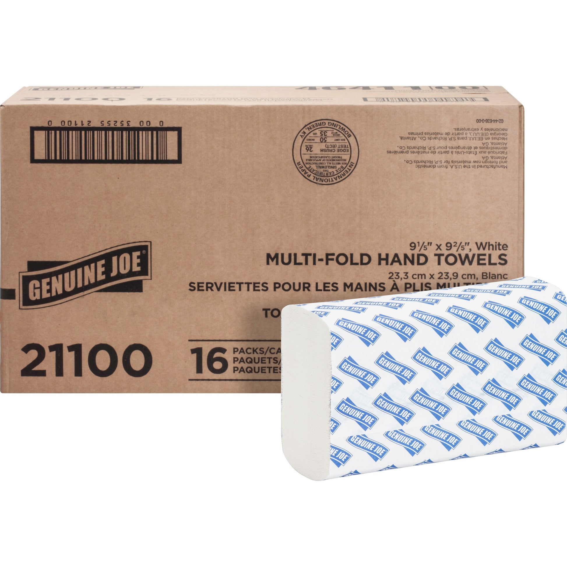 Genuine Joe Paper Towel Multi fold 250 sheets White