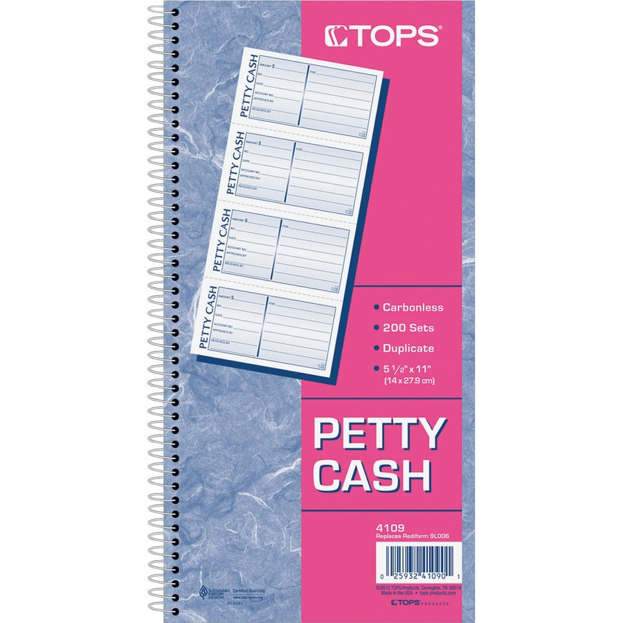 TOPS Duplicate Petty Cash Book - 4109