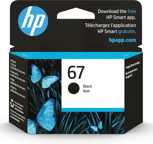 INK JET*HP67 BLACK CARTRIDGE 3YM56AN