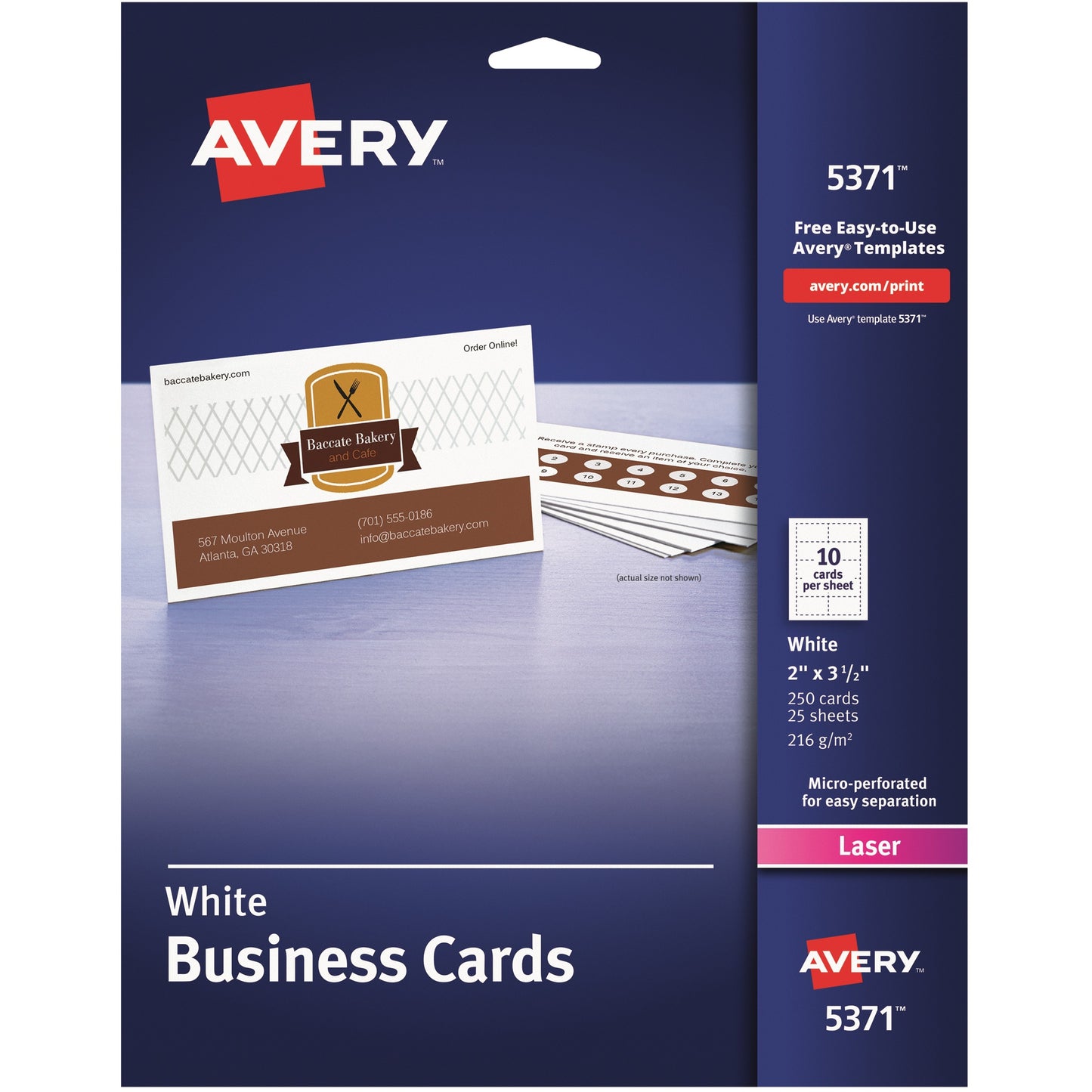 Avery® Laser Business Card - White