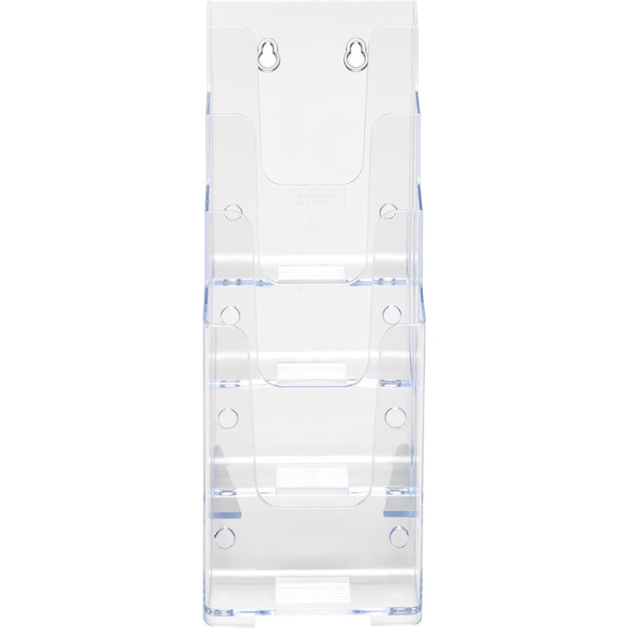 LIT HLDR LEAFLET 4-TIER *CLEAR