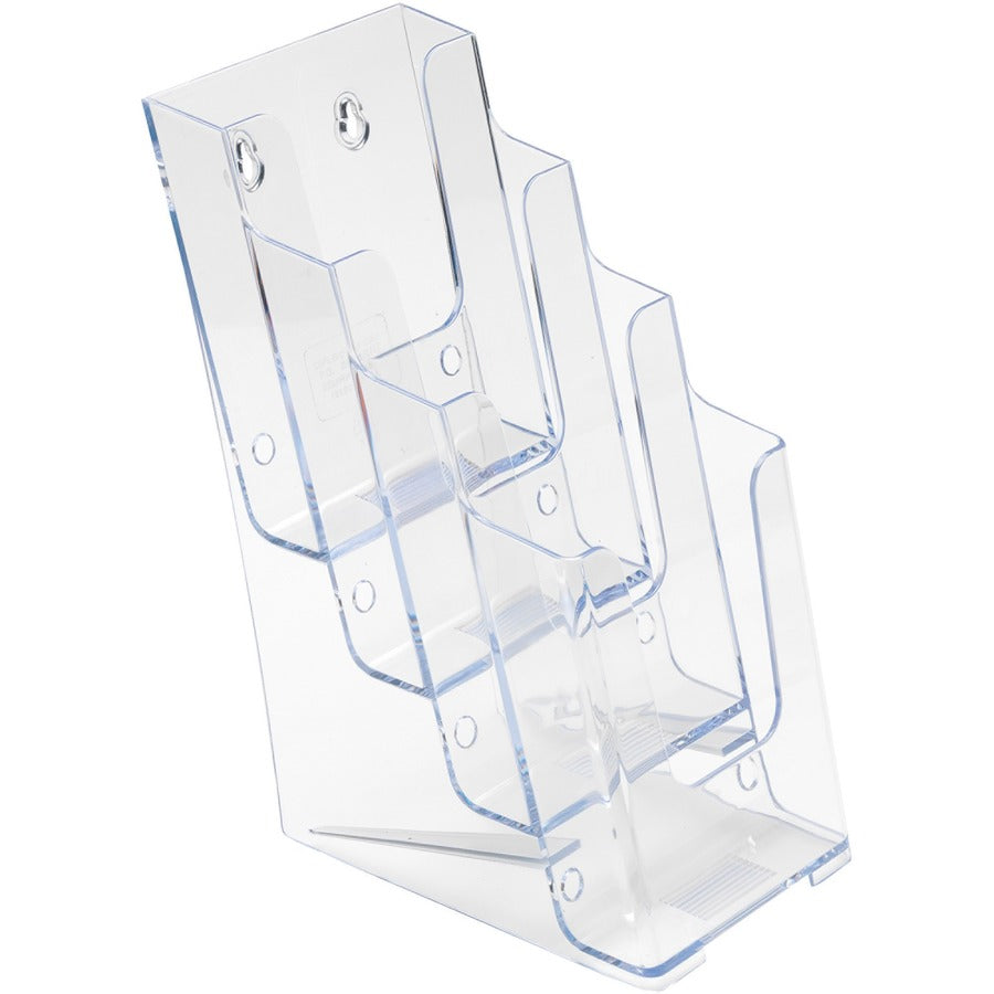 LIT HLDR LEAFLET 4-TIER *CLEAR