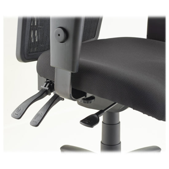 CHAIR M-BACK STEEL/MESH FABRIC