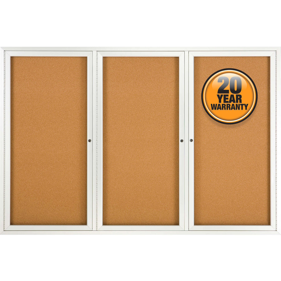 Quartet Enclosed Bulletin Board for Indoor Use - 2367