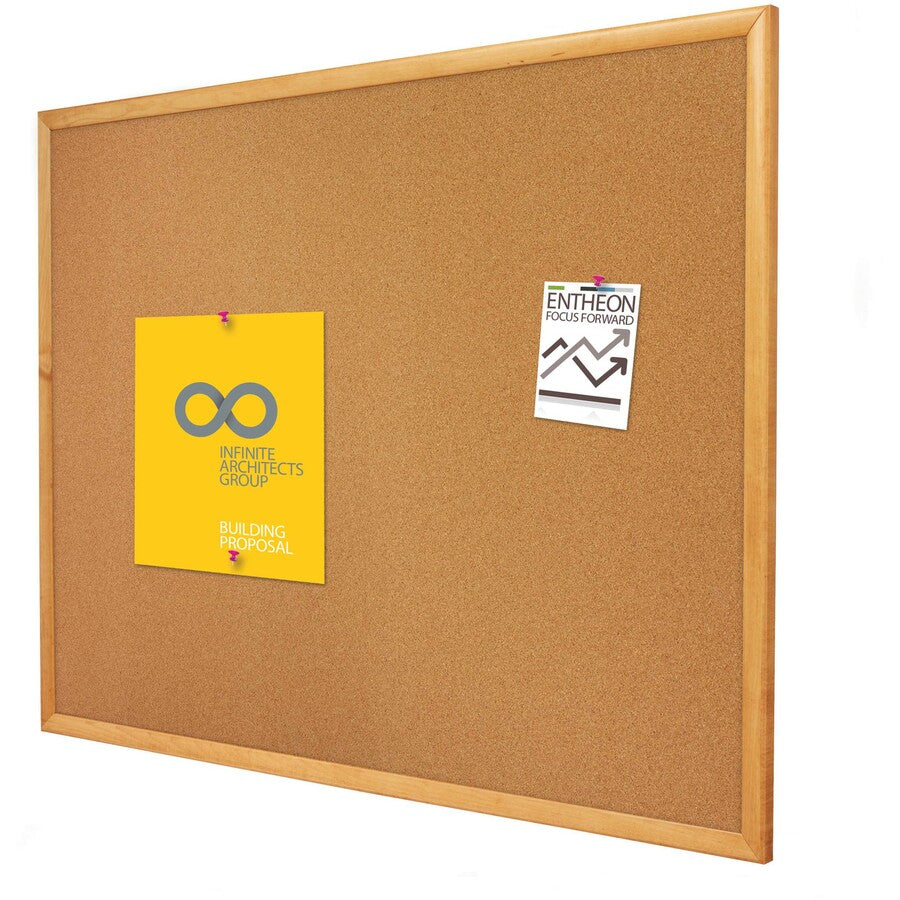 CORK BRD SOLID OAK FRM*24Hx36W