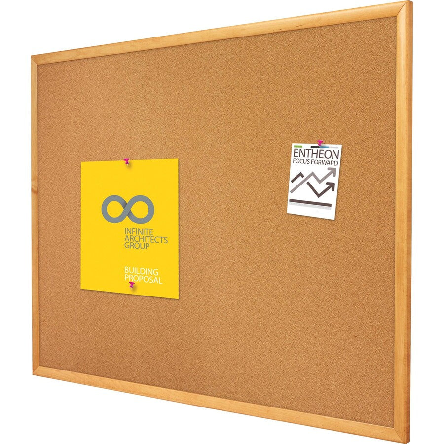 CORK BRD SOLID OAK FRM*36Hx48W