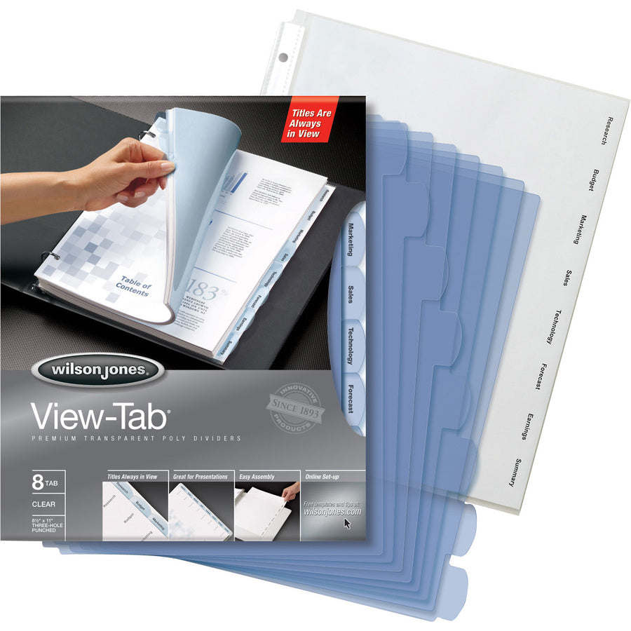 Wilson Jones View-Tab® Transparent Dividers - W55068