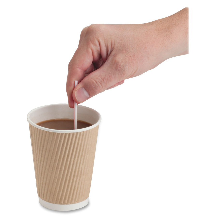 Genuine Joe 5-1/2" Plastic Stir Stick/Straws - 20050