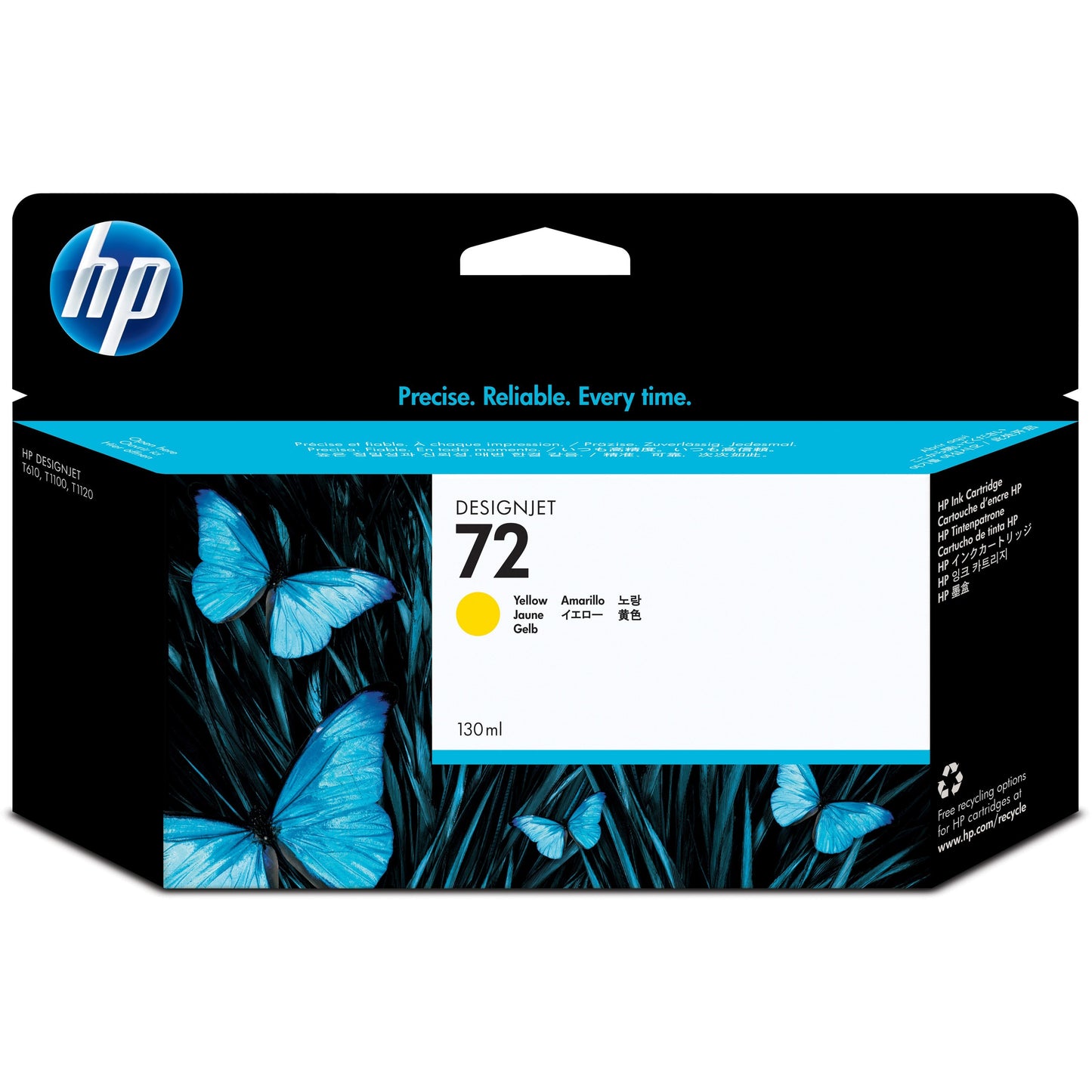 HP 72 (C9373A) Original Ink Cartridge - Single Pack - Yellow