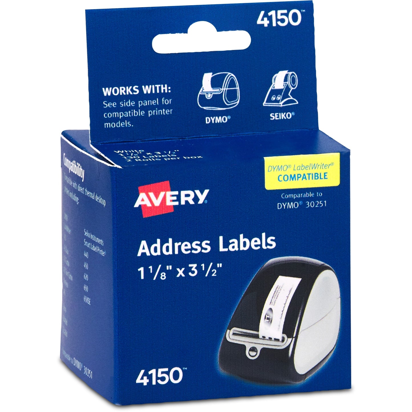 Avery Thermal Label Printer 1 1/8x3 1/2" Mailing Label