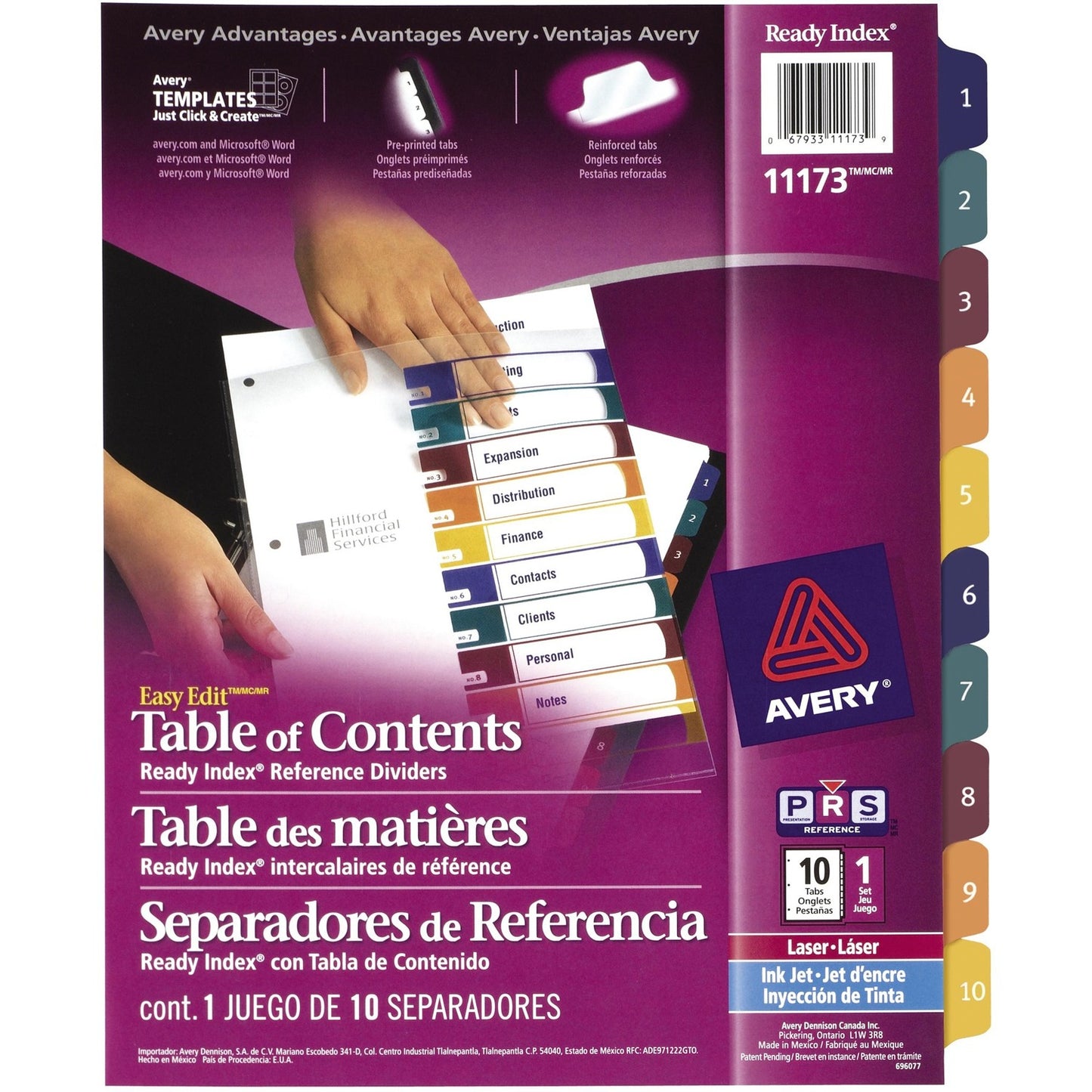 Avery® Easy Edit Index Divider