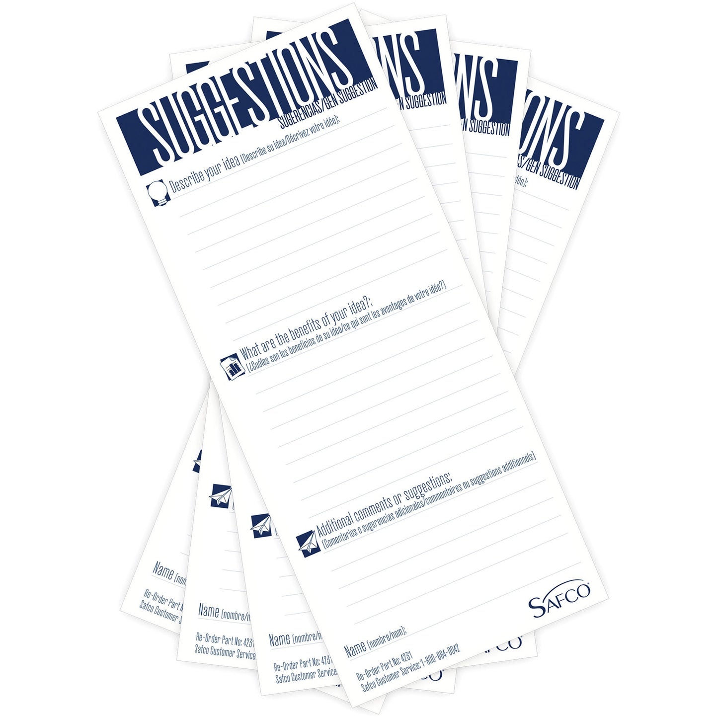 Safco Suggestion Box Card Refills