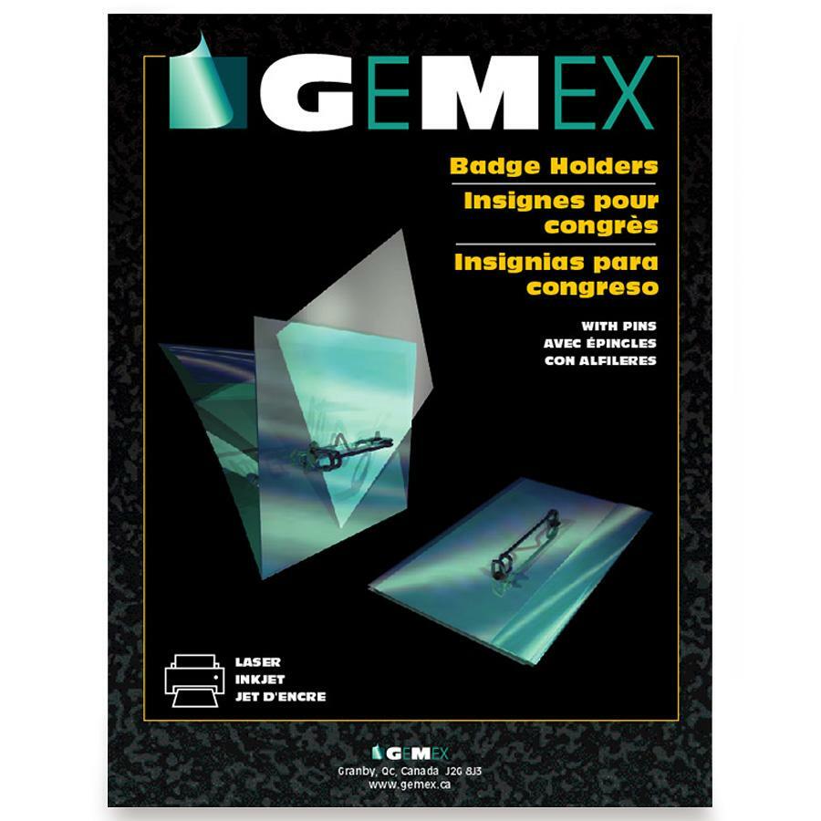Gemex Folded-style Name Badge Holder With Pin