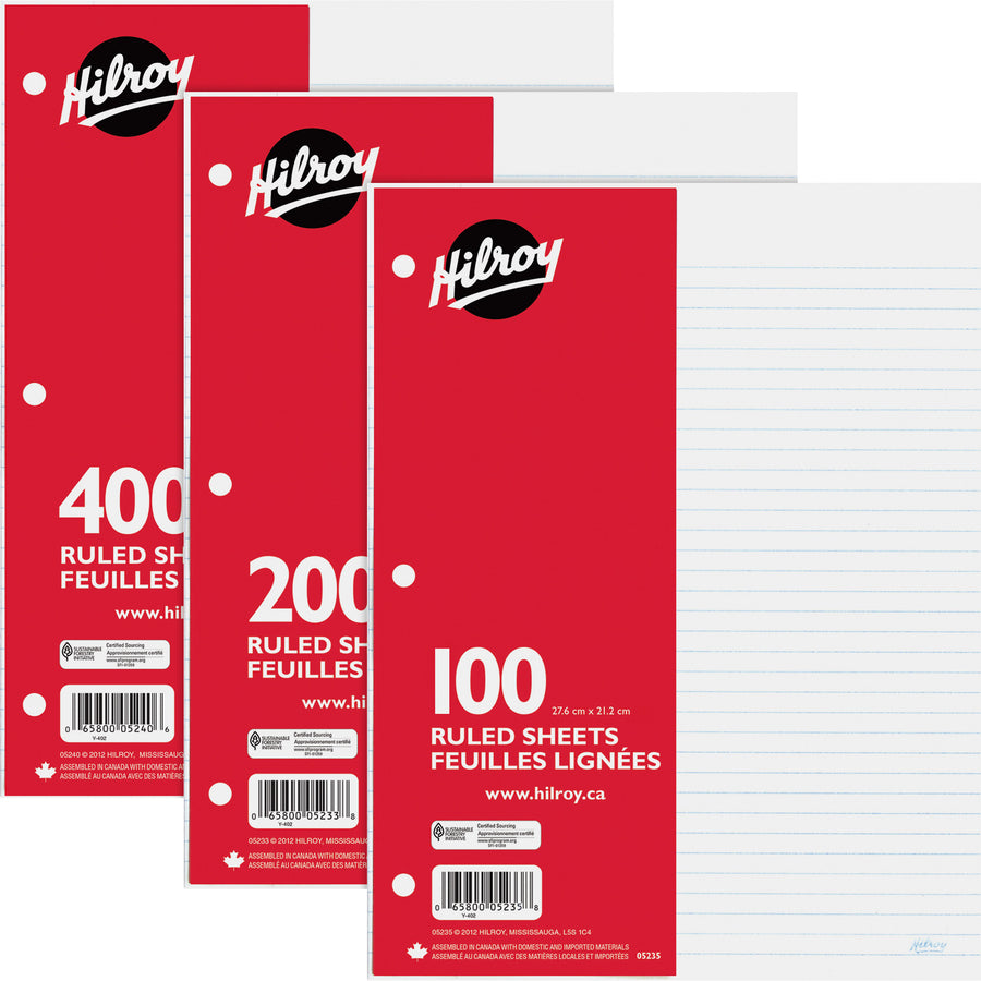 LOOSELEAF RFL, RULED 200sht