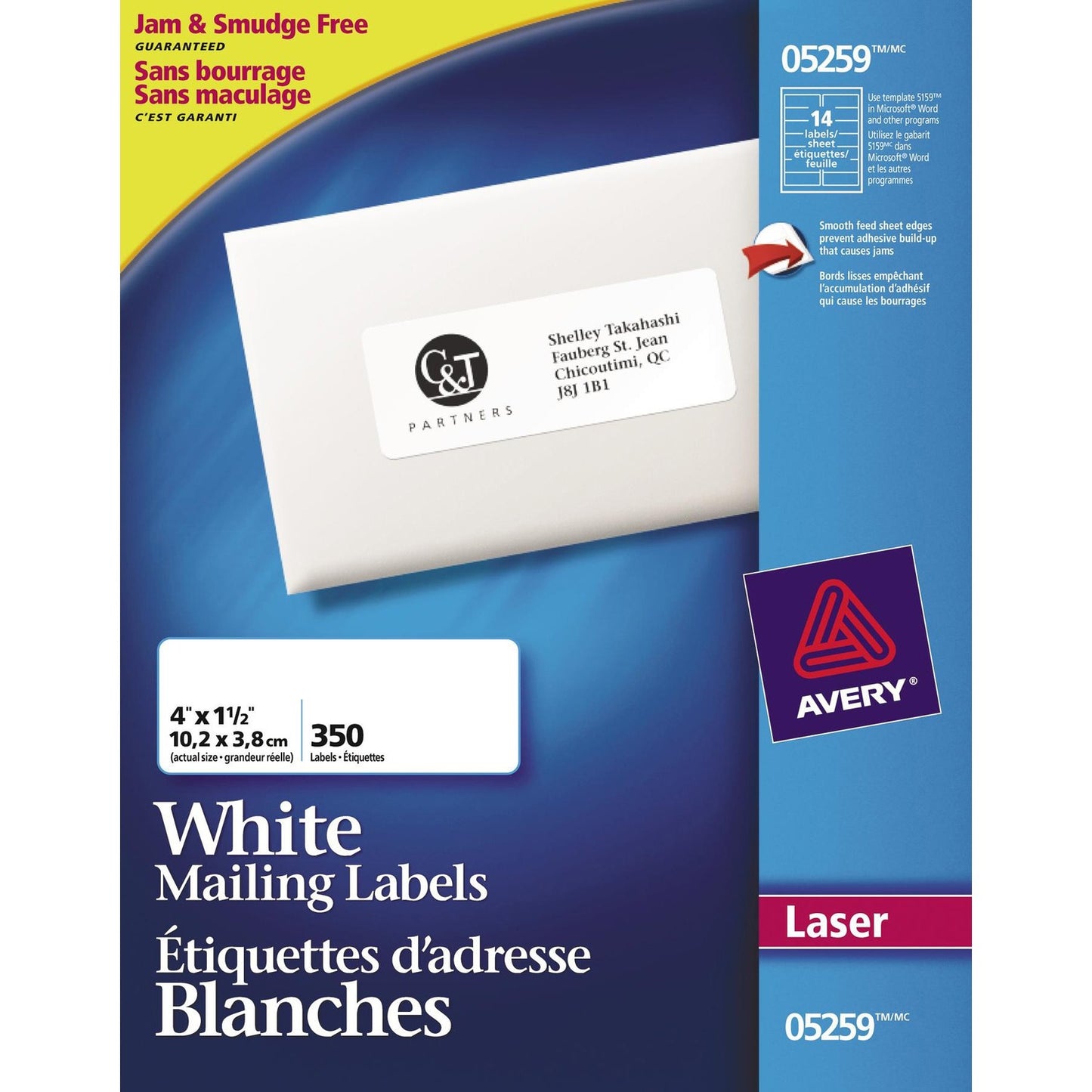 Avery® Smooth Feed Laser Label