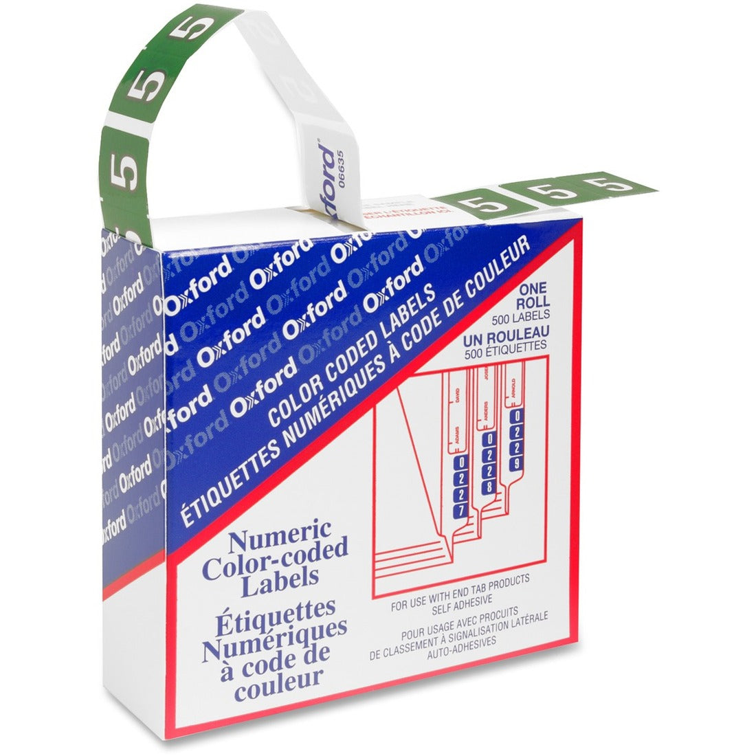 Pendaflex Numeric End Tab Filing Labels