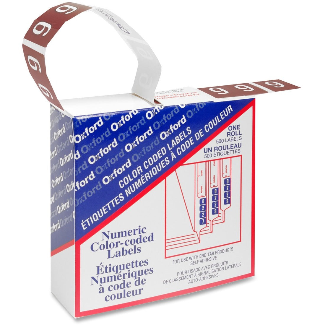 Pendaflex Numeric End Tab Filing Labels
