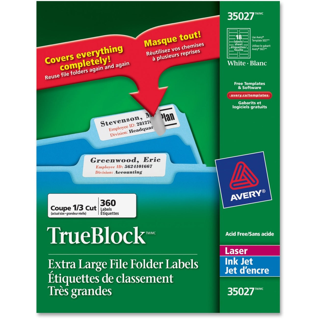 Avery® Extra Large Filing Label