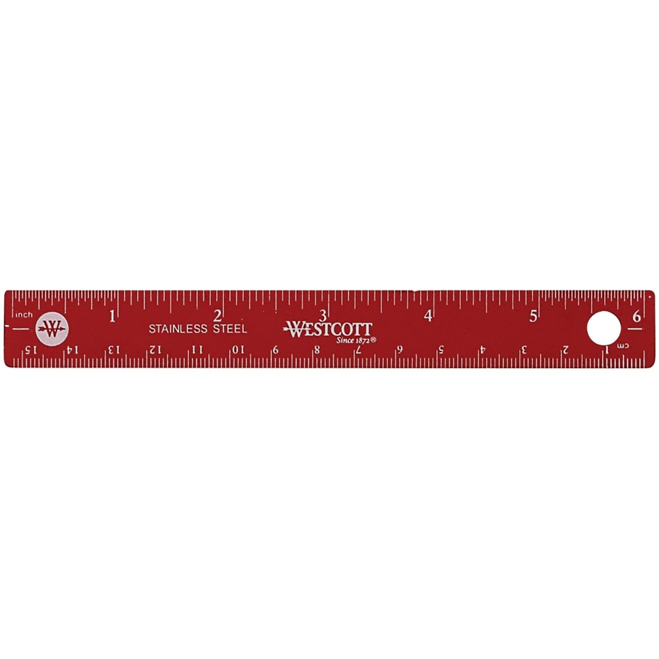 Acme United Colored Stainless Steel Ruler
