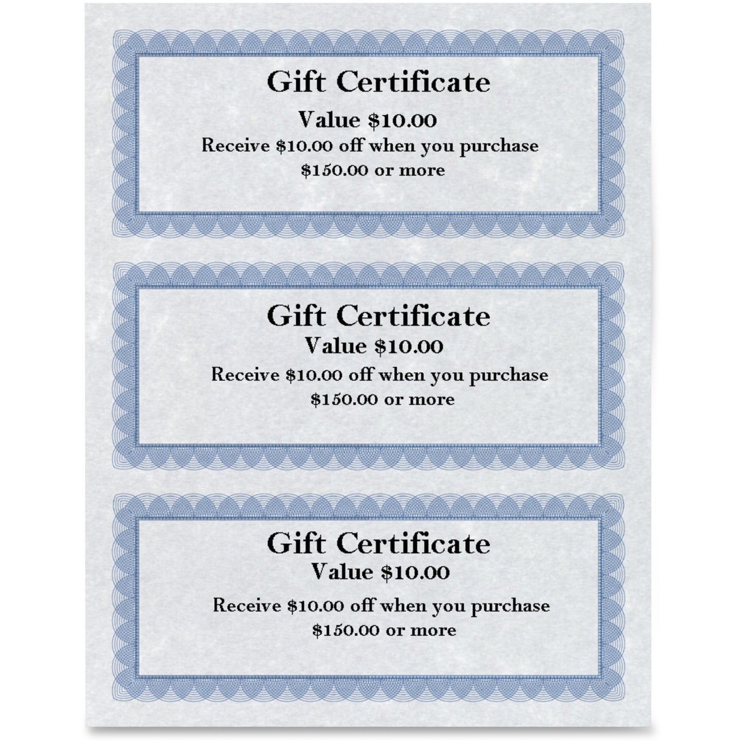 First Base Regent Gift Certificate