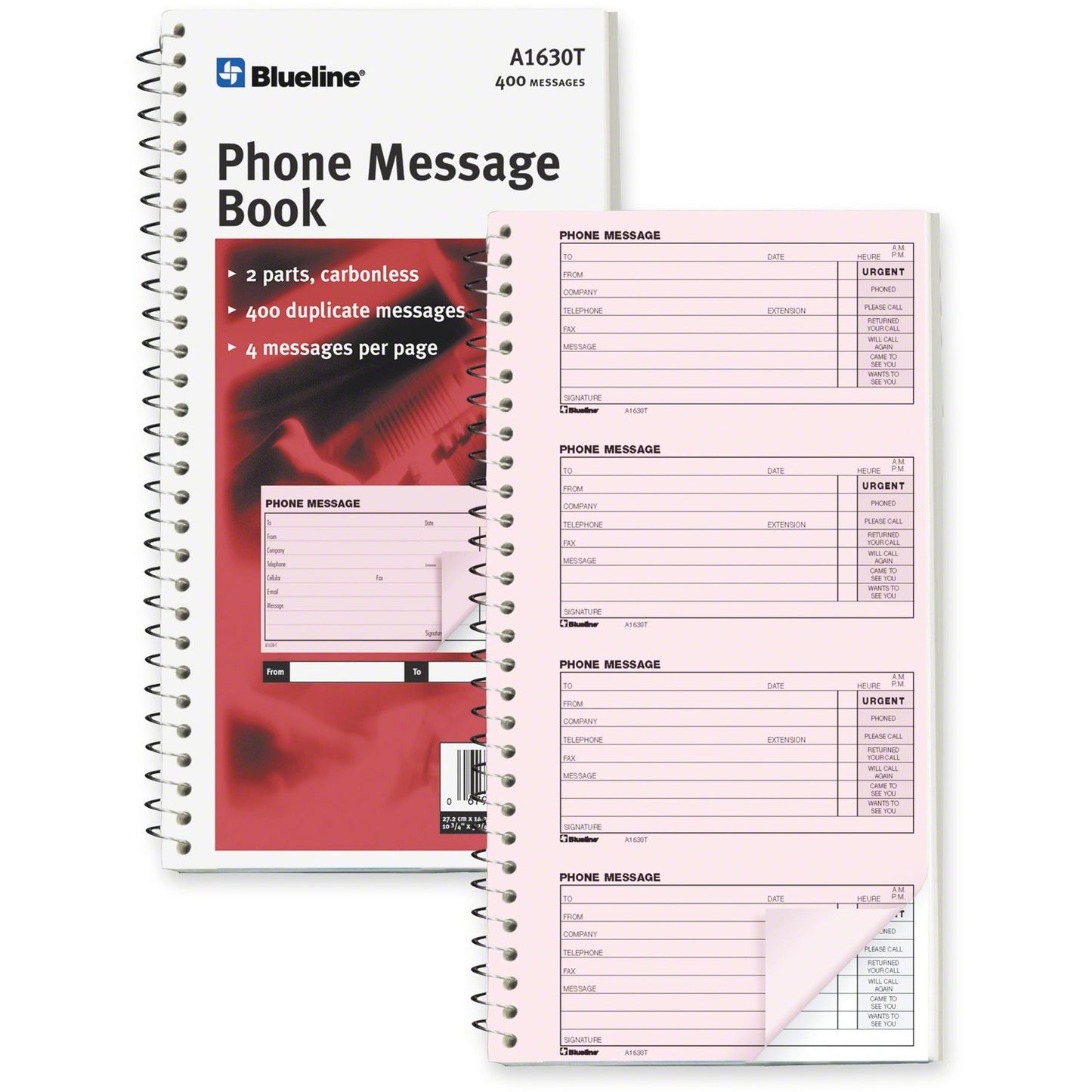 Blueline Telephone Message Book