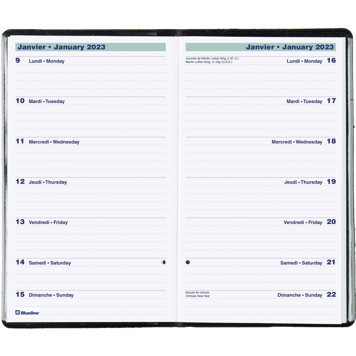 Blueline Brownline Weekly Planner