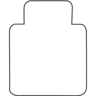 CHAIR MAT W/LIP CLEATED 45x53