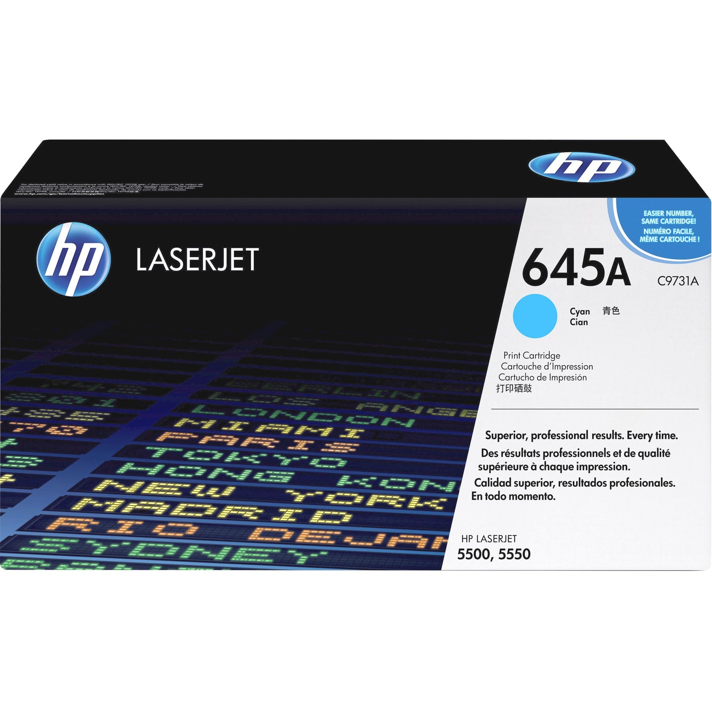 HP 645A (C9731A) Original Toner Cartridge - Single Pack - Cyan