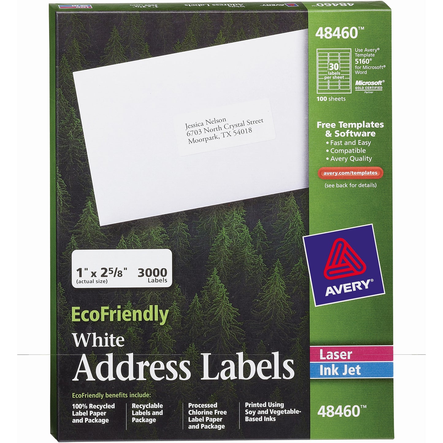 Avery® EcoFriendly Address Labels