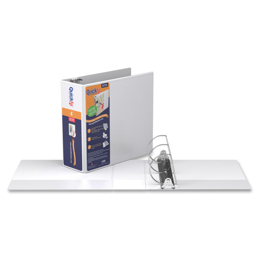BINDER DELUXE VIEW 4" WHITE